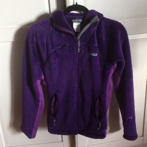Woman's purple Patagonia jacket